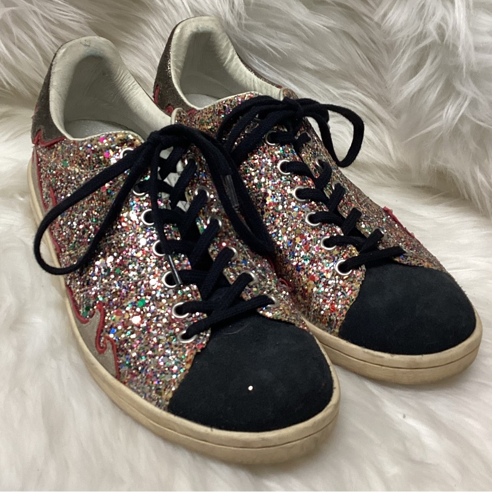 Isabel Marant Etoile women Sneakers Black Red Glitter - Size 40 / 9